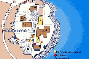 Mappa del castello di Lipari
